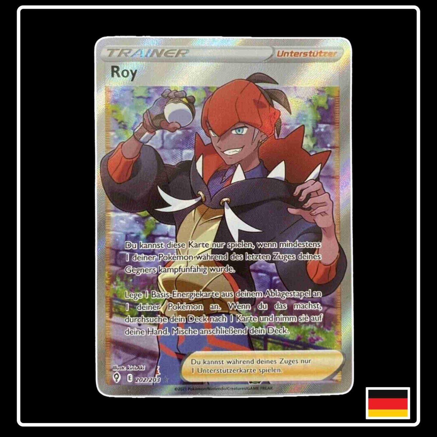 Roy Full Art 202/203 Pokemon Karte aus dem Set Drachenwandel