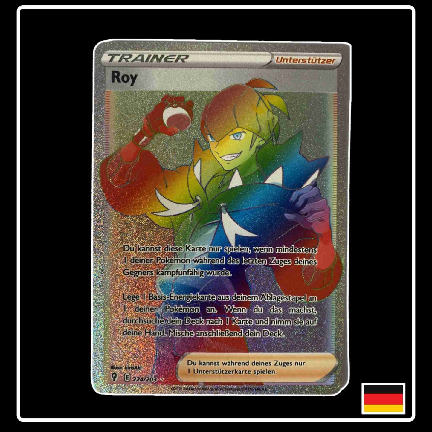 Roy Rainbow 224/203 Pokemon Karte aus dem Set Drachenwandel