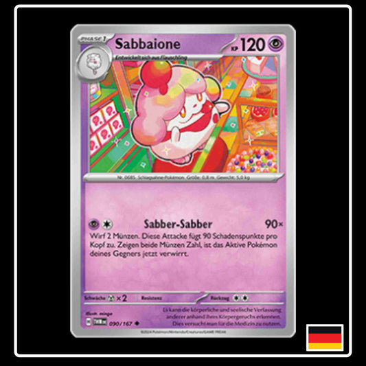 Sabbaione Pokemon Karte 090/167 aus dem Set Maskerade im Zwielicht