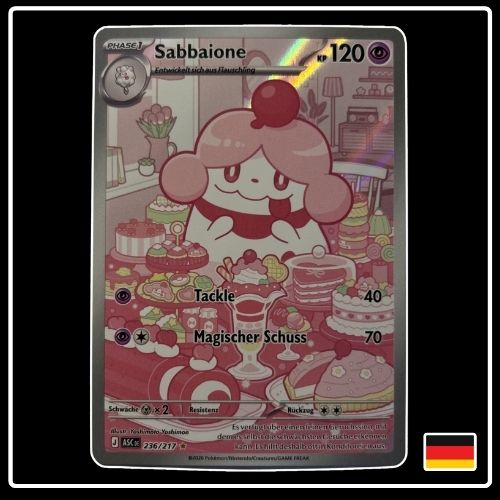 Sabbaione Illustration Rare 236/217 Pokemon Erhabene Helden