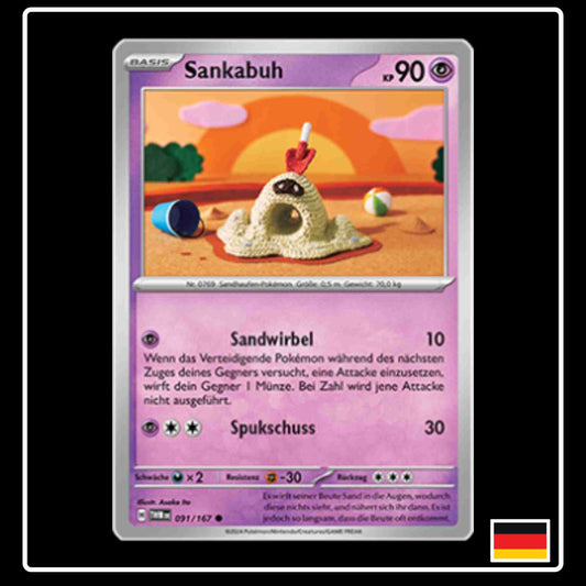 Sankabuh Pokemon Karte 091/167 aus dem Set Maskerade im Zwielicht