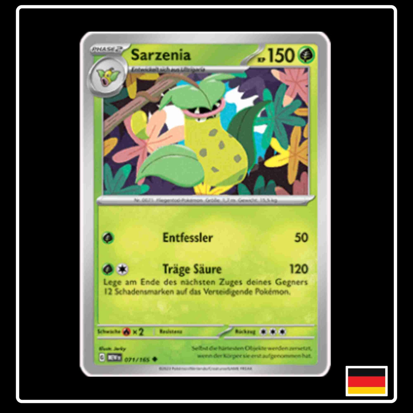 Sarzenia 071/165 aus dem Pokemon Set Karmesin & Purpur 151 