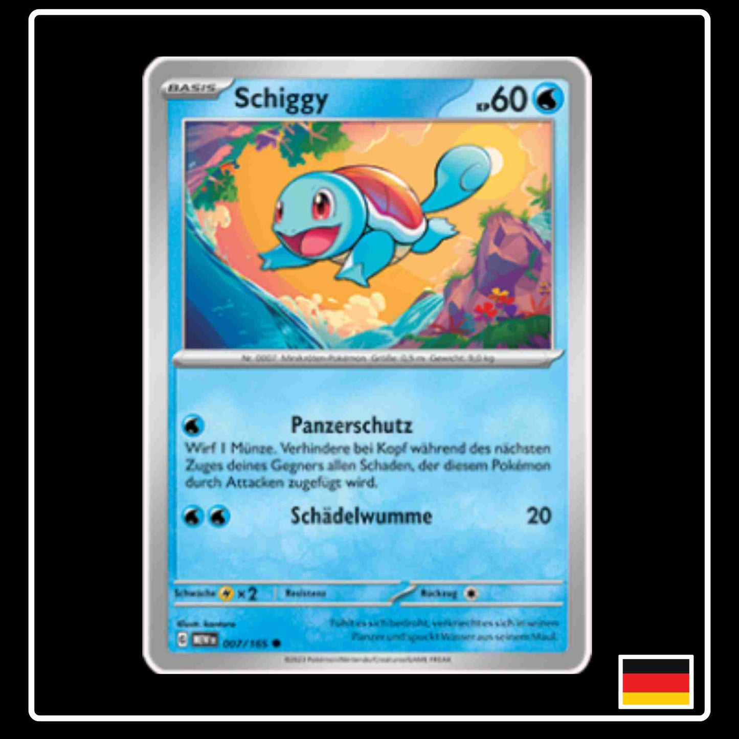 Schiggy 007/165 aus dem Pokemon Set Karmesin & Purpur 151 