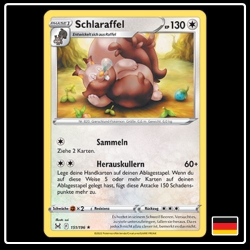 Schlaraffel 151/196 Pokemon Verlorener Ursprung