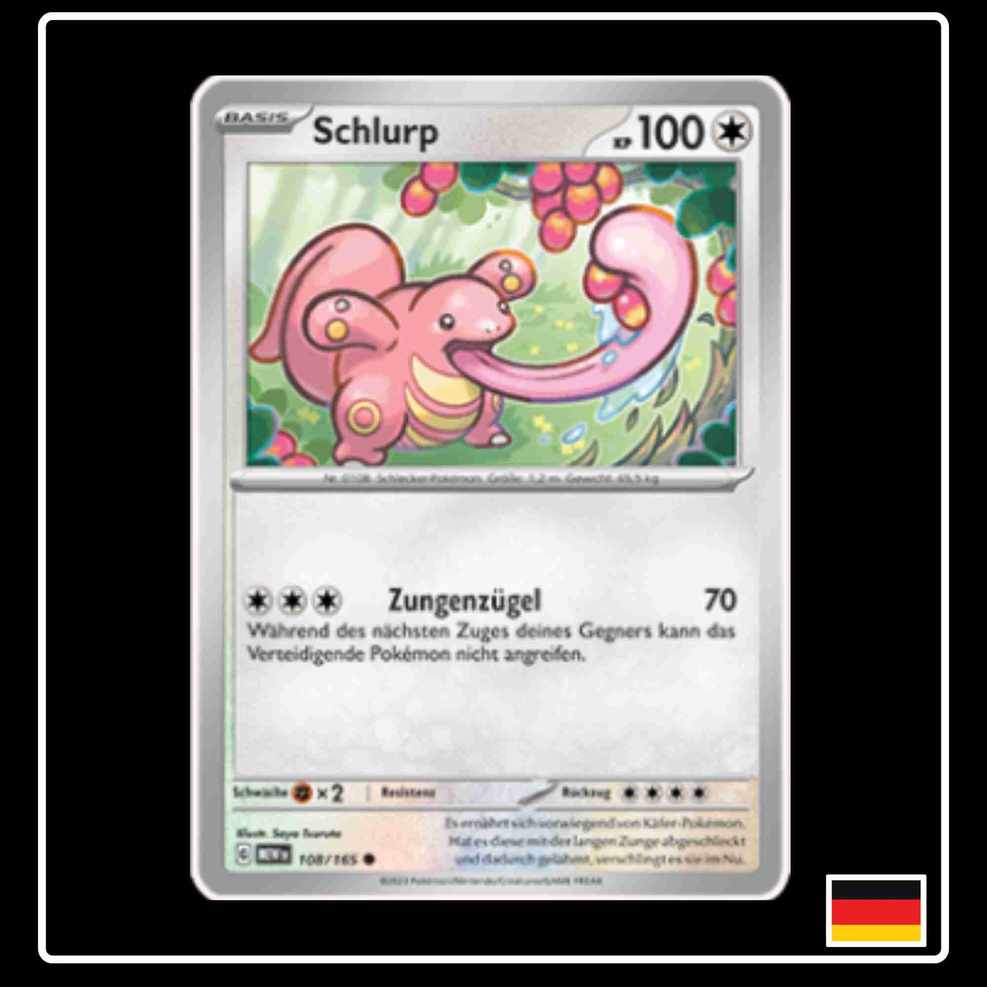 Schlurp 108/165 aus dem Pokemon Set Karmesin & Purpur 151 