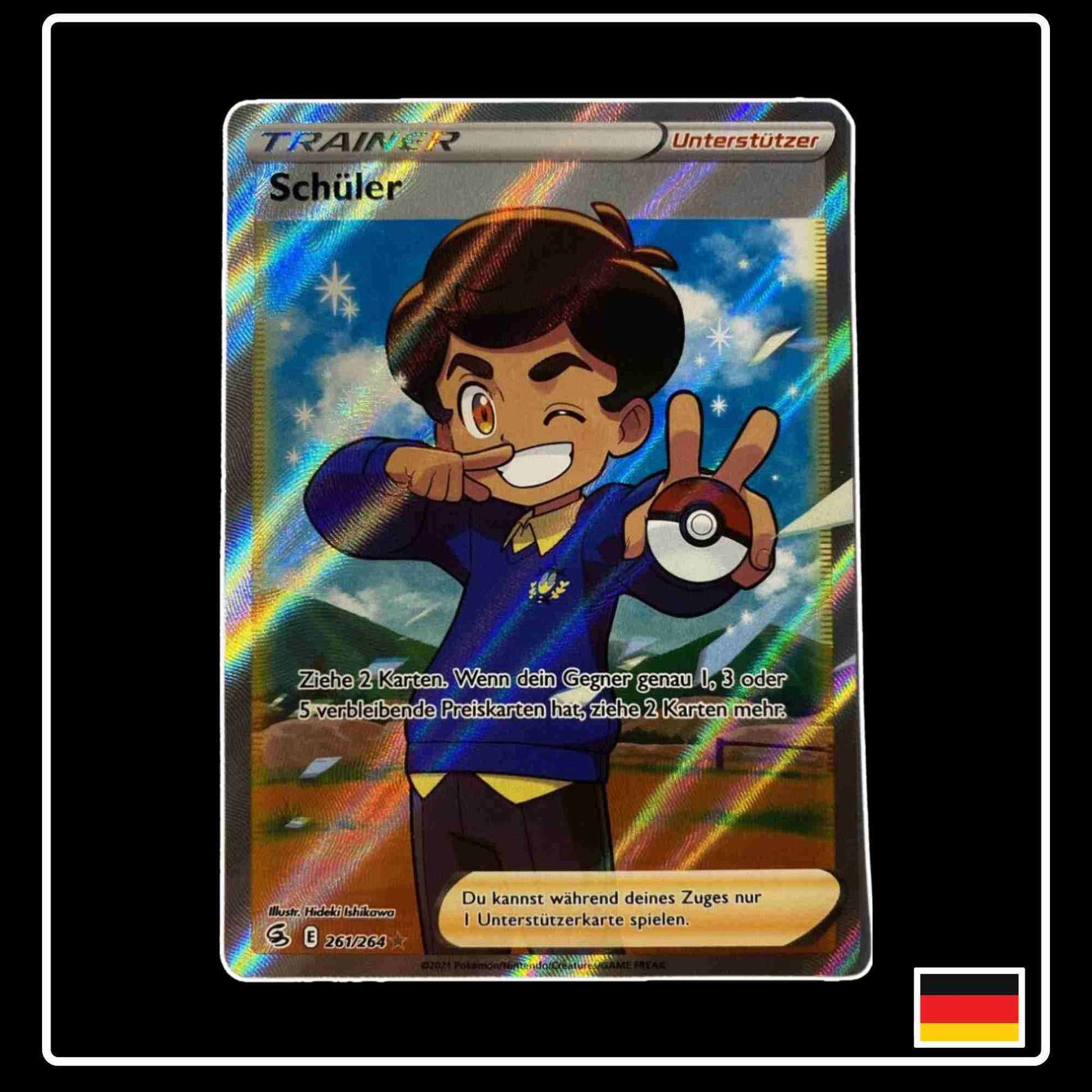 Schüler Full Art 261/264 aus dem Pokemon Set Fusionsangriff