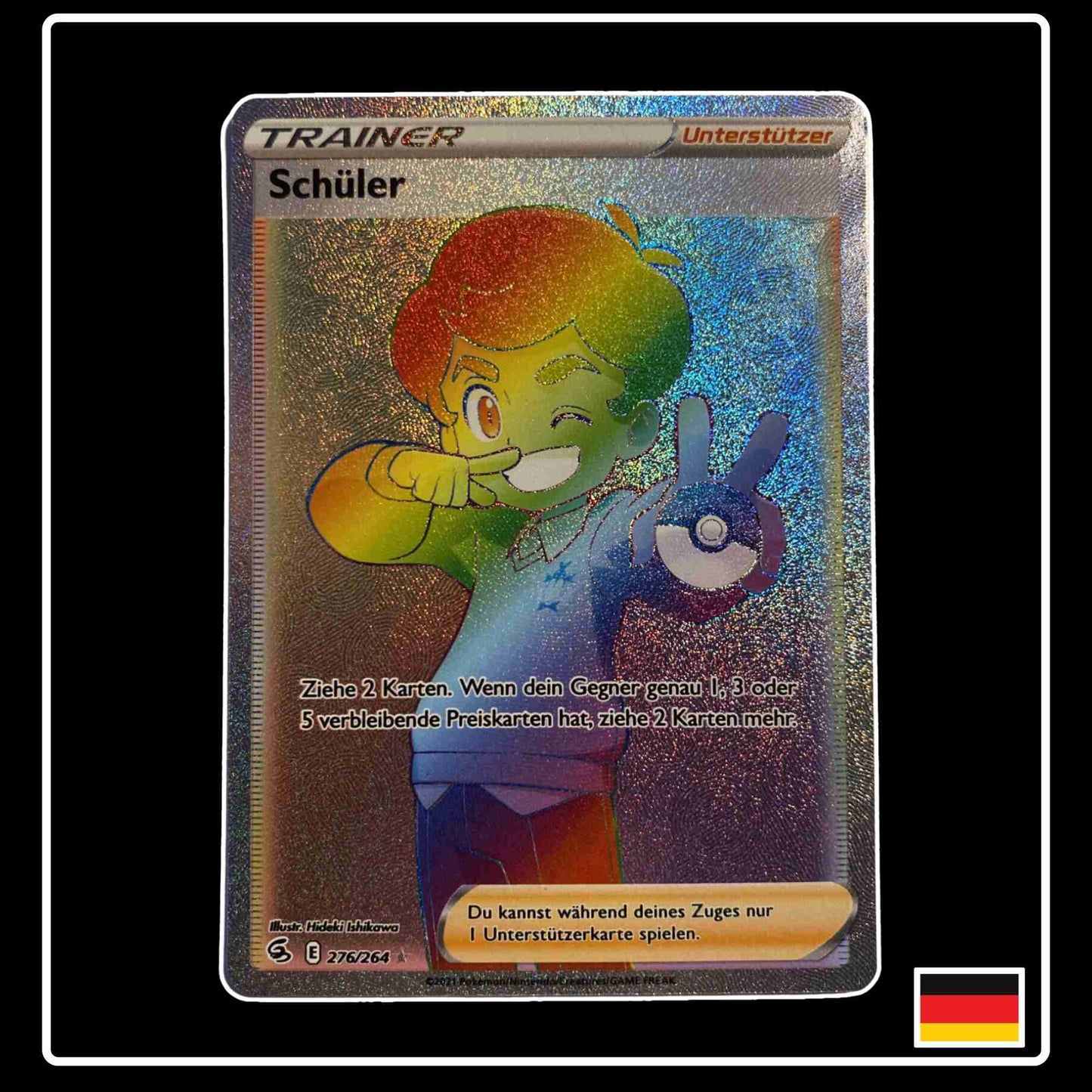 Schueler Trainer Pokemon Karte aus dem Set Fusion Strike