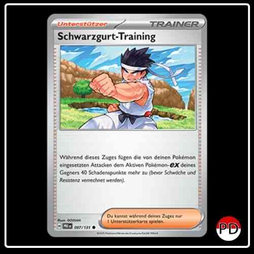 Schwarzgurt-Training 097/131 Pokemon Prismatische Entwicklungen