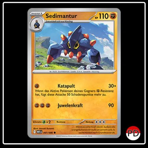Sedimantur 047/086 Pokemon Weisse Flammen