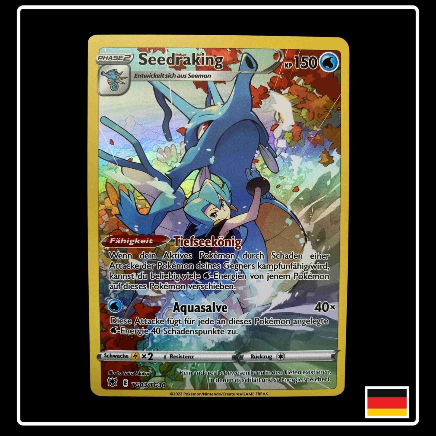 Seedraking Pokemon CHR Karte TG03/TG30 aus dem Set Astralglanz