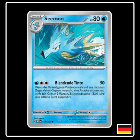 Seemon 117/165 aus dem Pokemon Set Karmesin & Purpur 151 