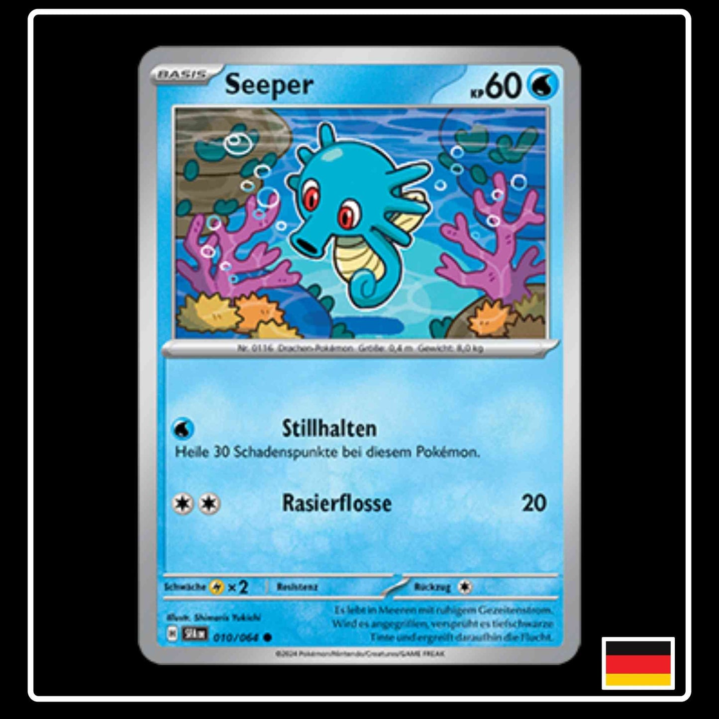 Seeper 010/064 Pokemon Karte aus Karmesin und Purpur Nebel der Sagen