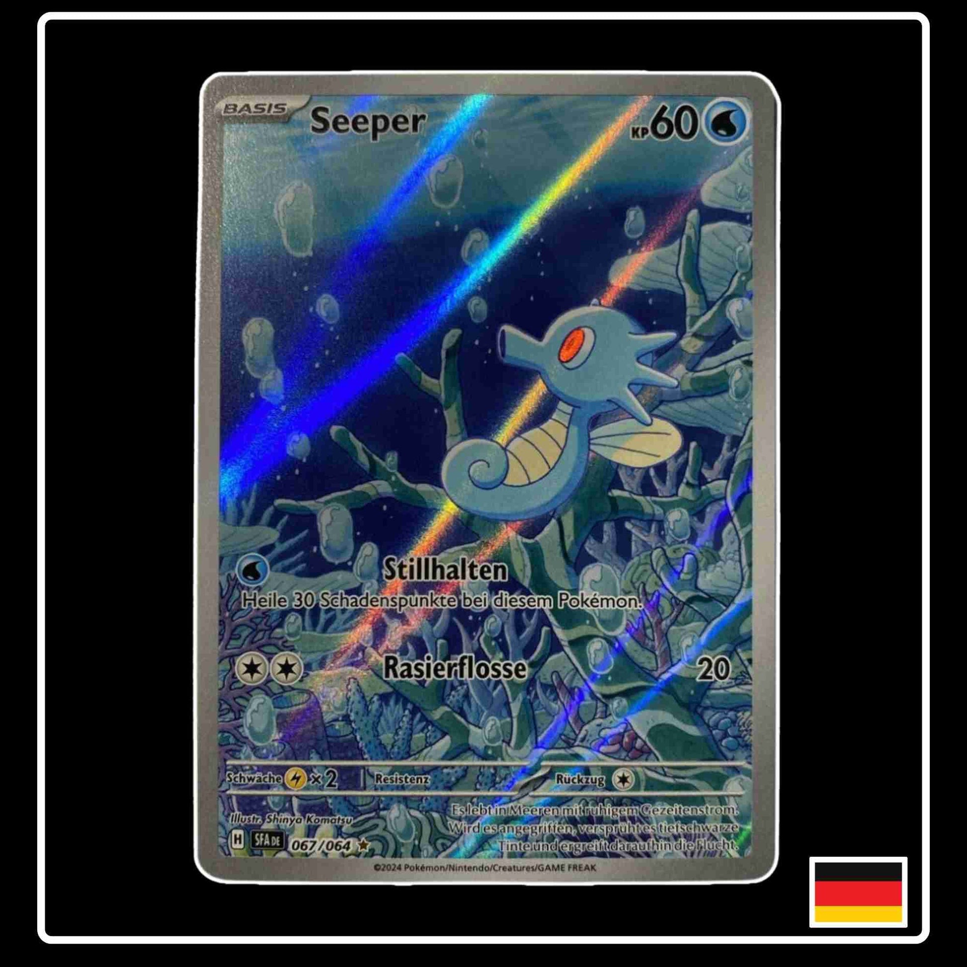 Seeper Illustration Rare seltene Pokemon Karte 067/064 aus dem Karmesin & Purpur Set Nebel der Sagen