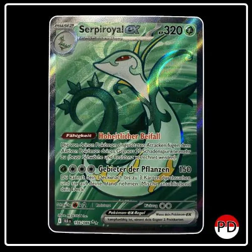 Serpiroyal ex Full Art 156/086 Pokemon Schwarze Blitze