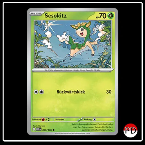 Sesokitz 006/086 Pokemon Weisse Flammen