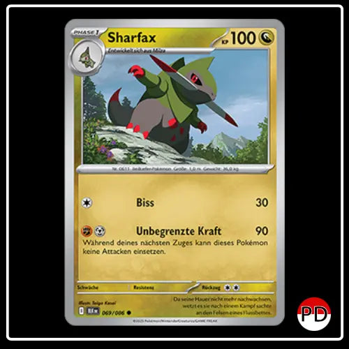Sharfax 069/086 Pokemon Schwarze Blitze