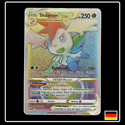 Shaymin VSTAR Rainbow 173/172 Pokemon Strahlende Sterne