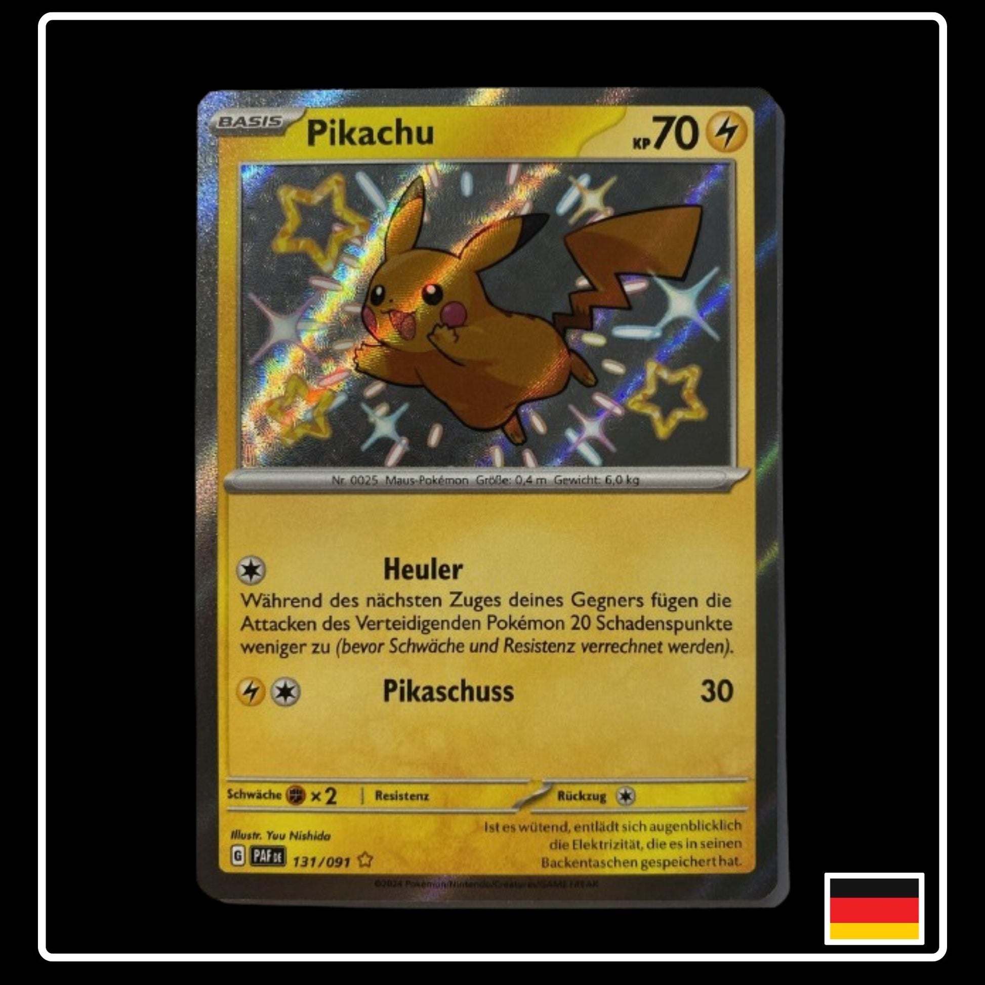 Shiny Pokemon Karte Pikachu aus dem Set Paldeas Schicksale in Deutsch