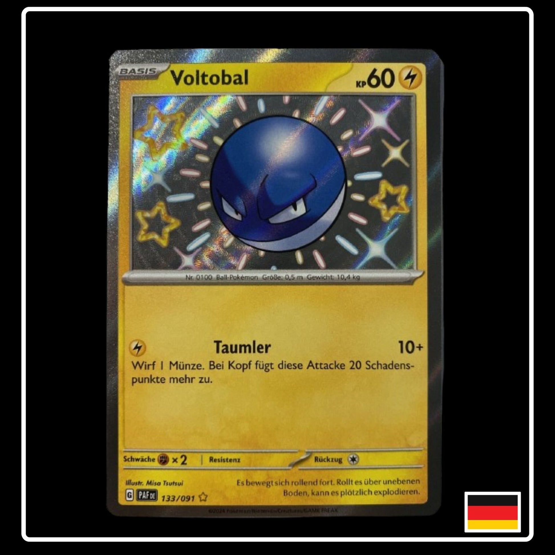 Voltobal Shiny Deutsch 133/091 Paldeas Schicksale PokeDirris Voltobal Shiny Deutsch 133/091 Paldeas Schicksale PokeDirris