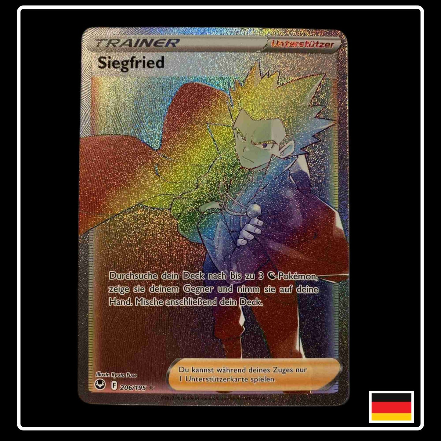 Siegfried Pokemon Karte Silberne Sturmwinde 206/195