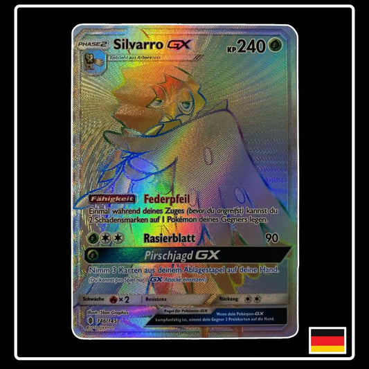 Silvarro GX Rainbow 146/145 Pokemon Stunde der Wächter