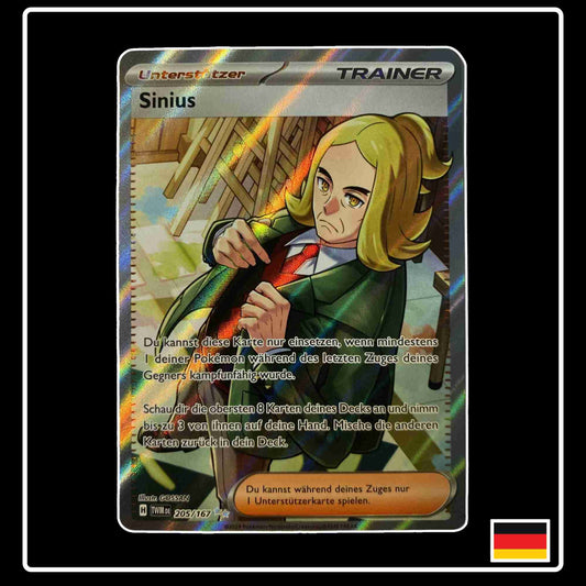 Sinius Full Art 205/167 aus dem Pokemon Set Maskeraden im Zwielicht