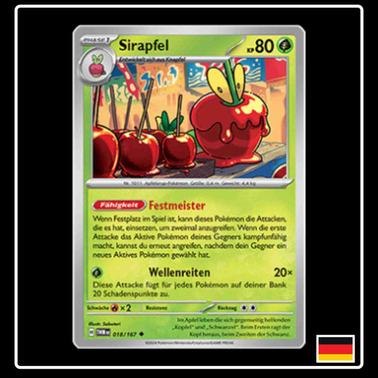 Sirapfel Pokemon Karte 018/167 aus dem Set Maskerade im Zwielicht