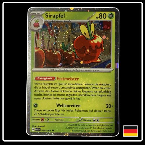 Sirapfel 018/167 Cosmic Holo Promo Maskerade im Zwielicht
