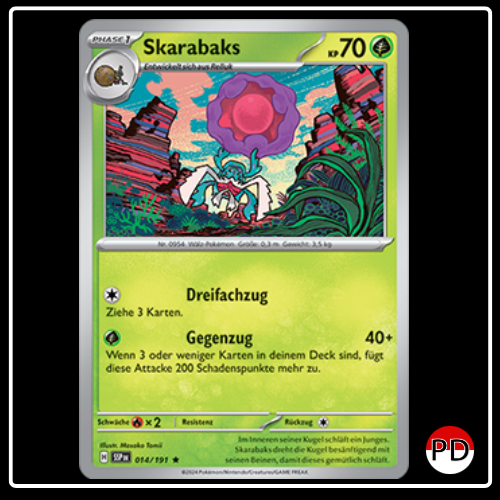 Skarabaks 014/191 Pokemon Stürmische Funken