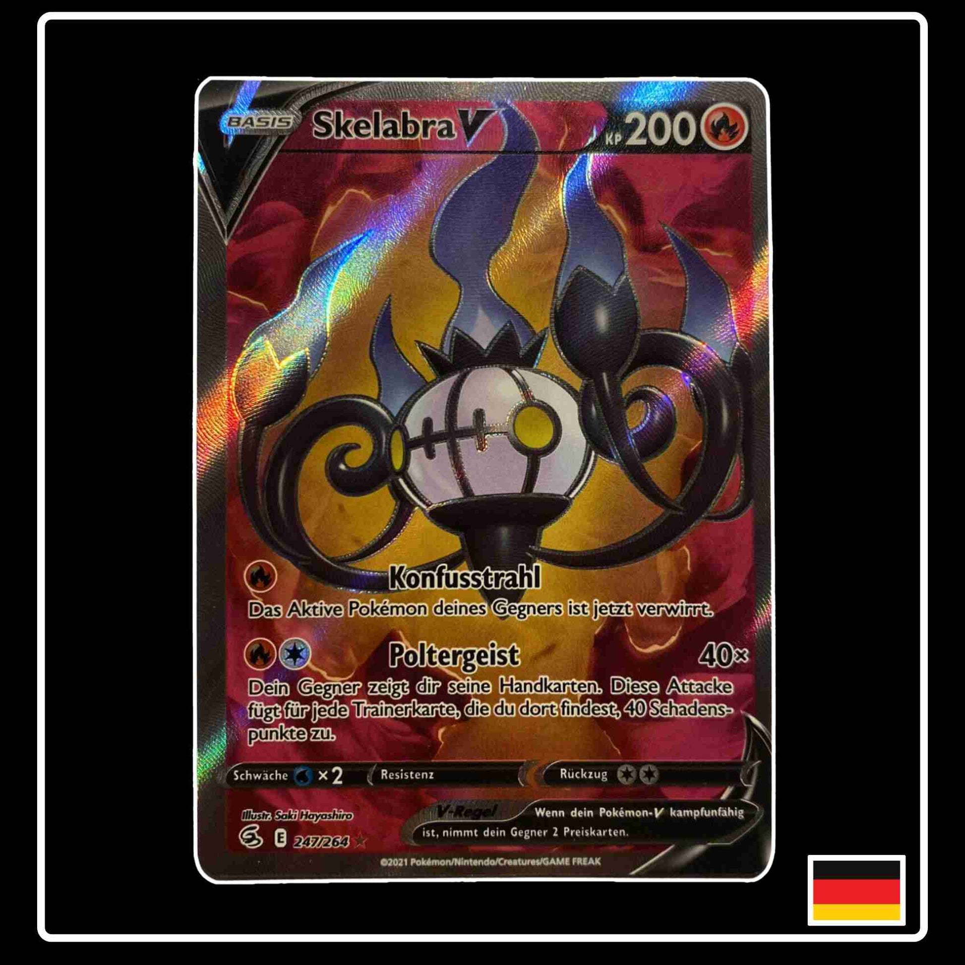 Skelabra V Full Art Pokemon Karte Fusionsangriff