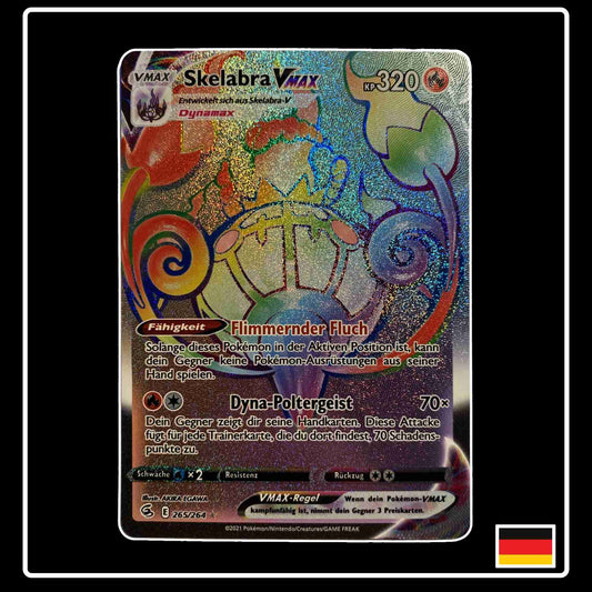 Skelabra VMAX Rainbow Pokemon Karte