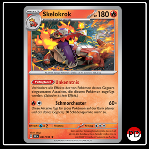 Skelokrok 031/191 Pokemon Stürmische Funken