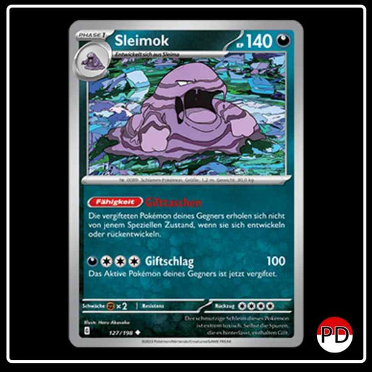Sleimok 127/198 Pokemon Karmesin & Purpur