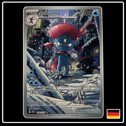 Snibunna Illustration Rare 228/217 Pokemon Erhabene Helden