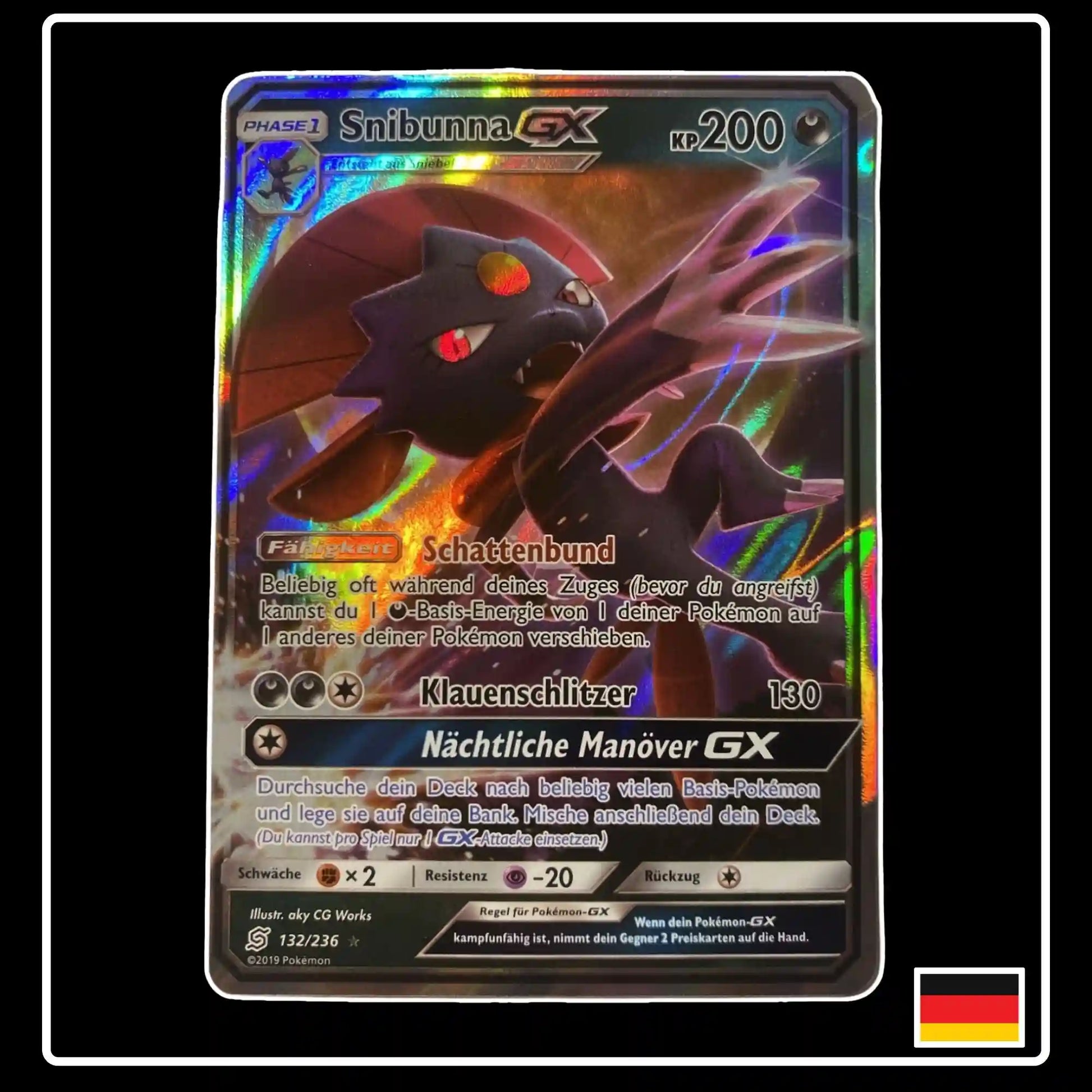 Snibunna GX 132/236 Pokemon Bund der Gleichgesinnten