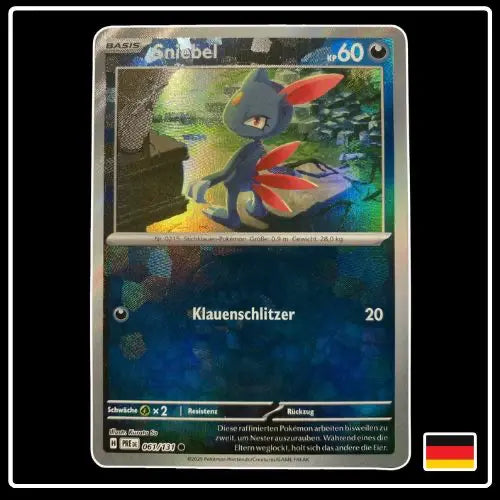 Sniebel Meisterball 061/131 Pokemon Prismatische Entwicklungen