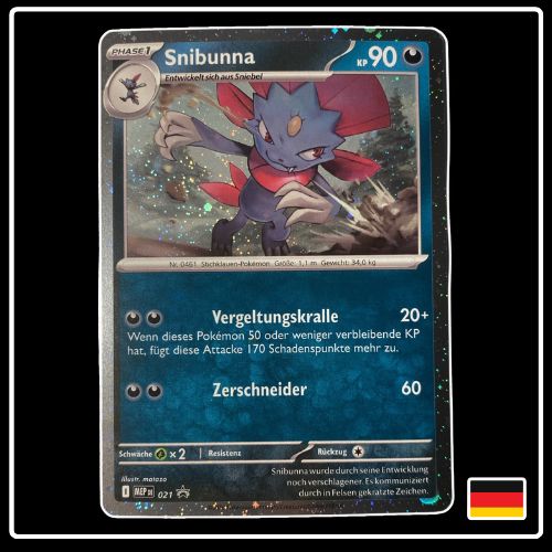 Sniebuna Holo MEP DE 021 Mega Entwicklung Black Star Promo