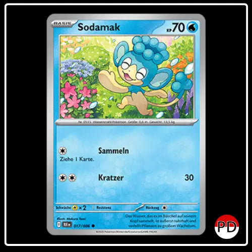 Sodamak 017/086 Pokemon Schwarze Blitze