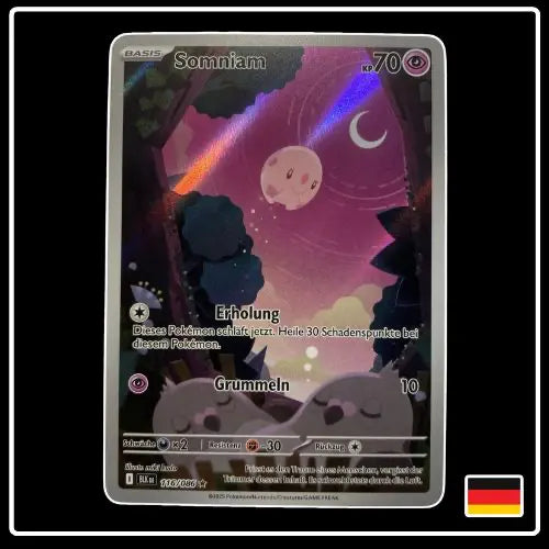 Somniam Illustration Rare 116/086 Pokemon Schwarze Blitze