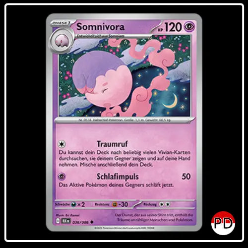 Somnivora 036/086 Pokemon Schwarze Blitze