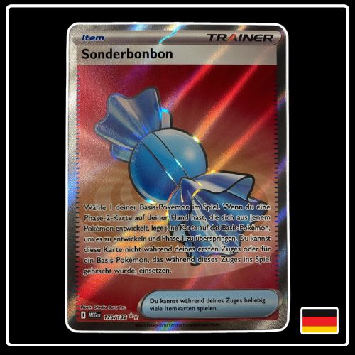 Sonderbonbon Trainer Full Art 175/132 Pokemon Mega Entwicklung