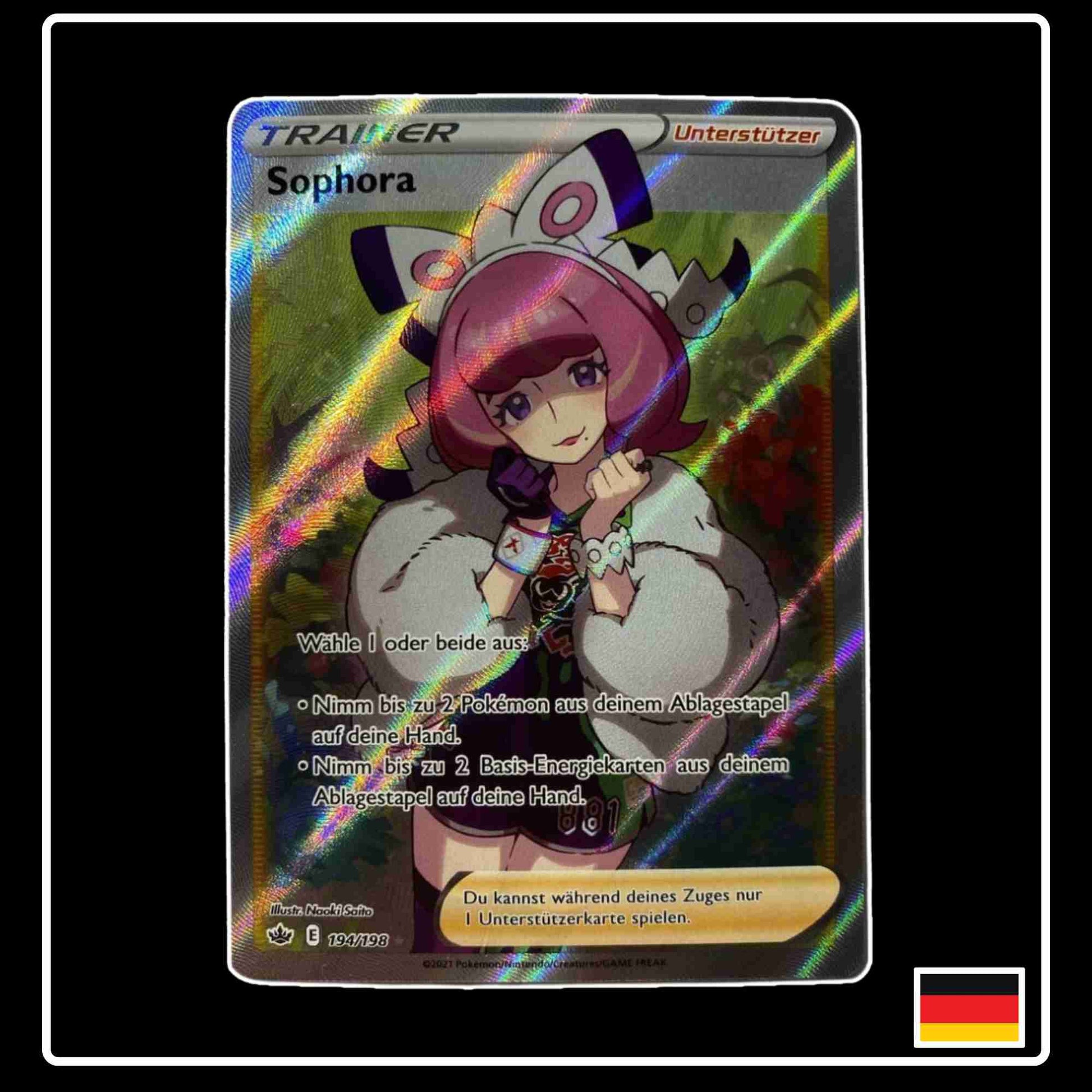 Sophora Full Art 194/198 aus dem Pokemon Set Schaurige Herrschaft