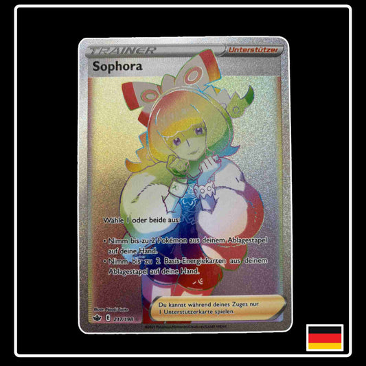 Pokemon Karte Sophora Rainbow 217/198 aus dem Schwert & Schild Set Schaurige Herrschaft