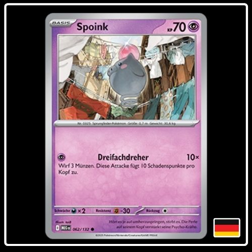 Spoink 062/132 Pokemon Mega Entwicklung