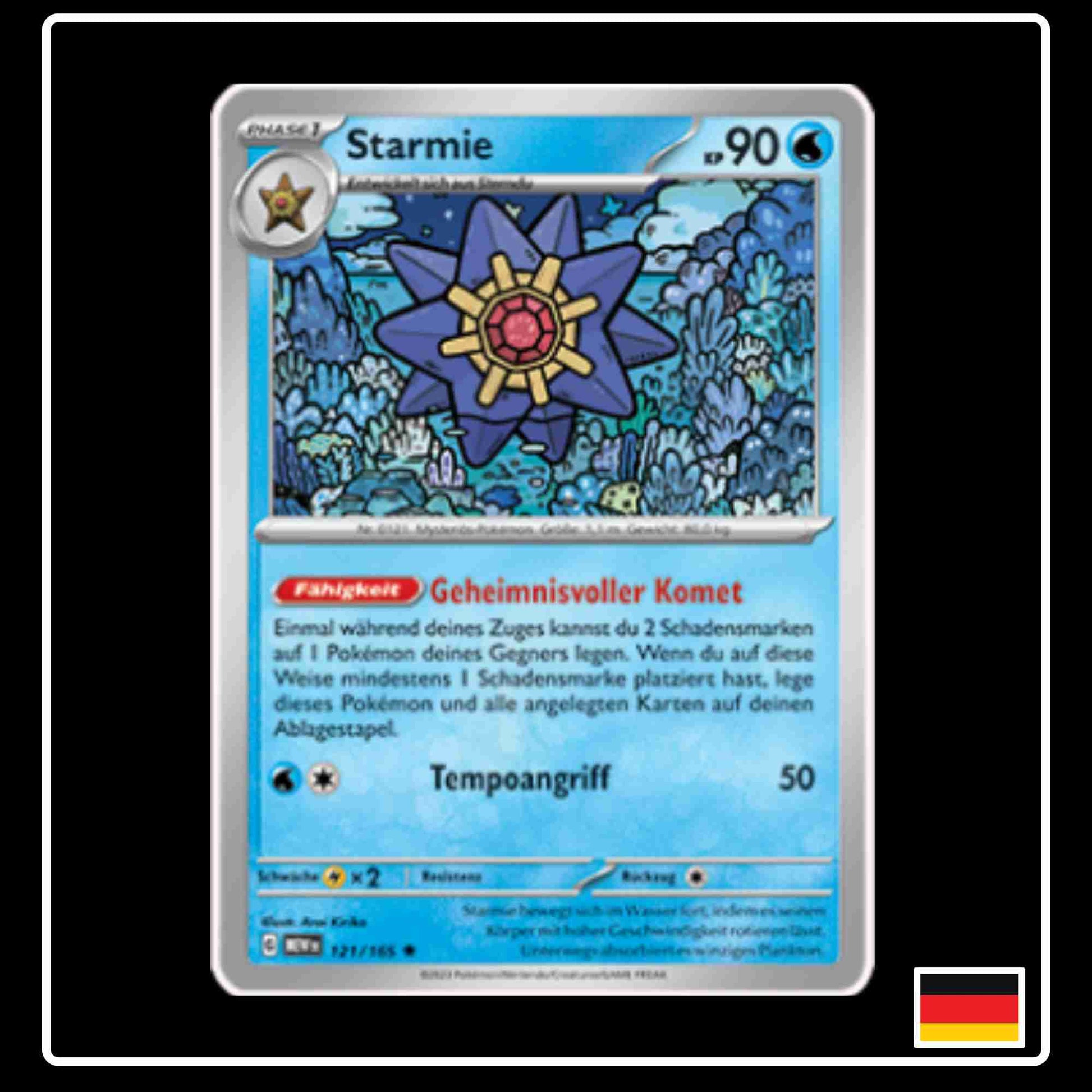 Starmie 121/165 aus dem Pokemon Set Karmesin & Purpur 151 