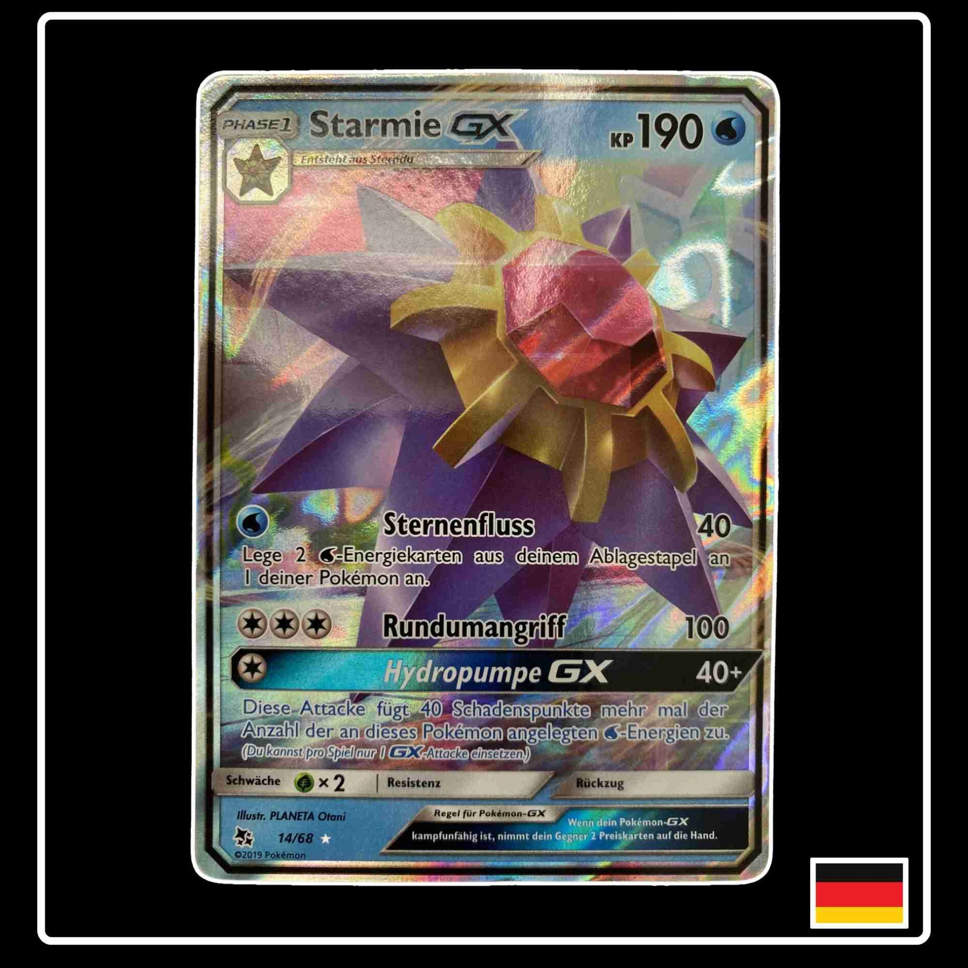 Starmie GX 14/68 aus dem Set Verbogenes Schicksal