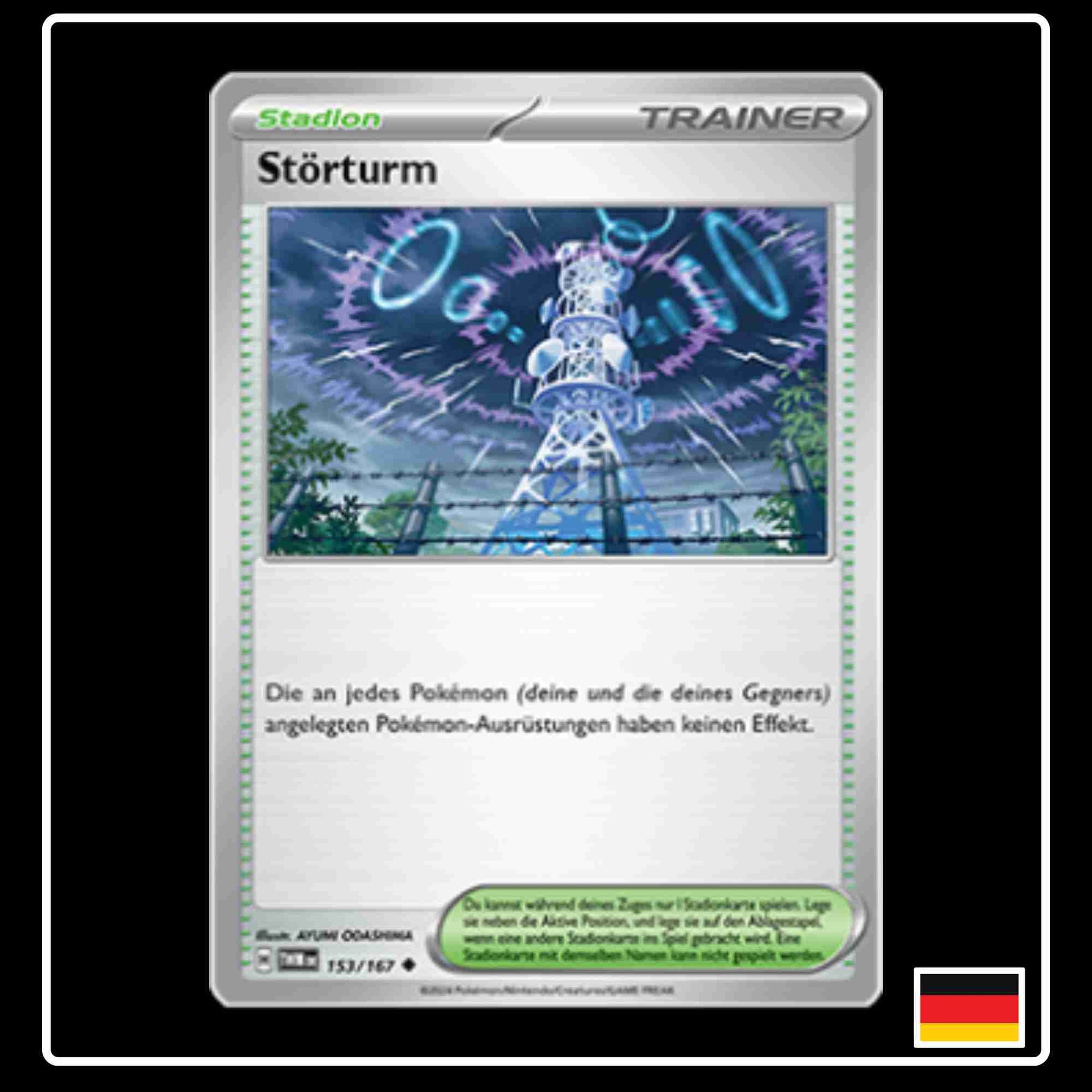 Störturm Pokemon Karte 153/167 aus dem Set Maskerade im Zwielicht