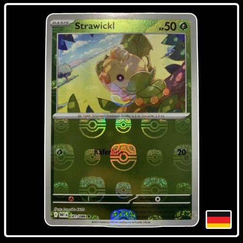 Strawickl Meisterball 001/086 Pokemon Weisse Flammen