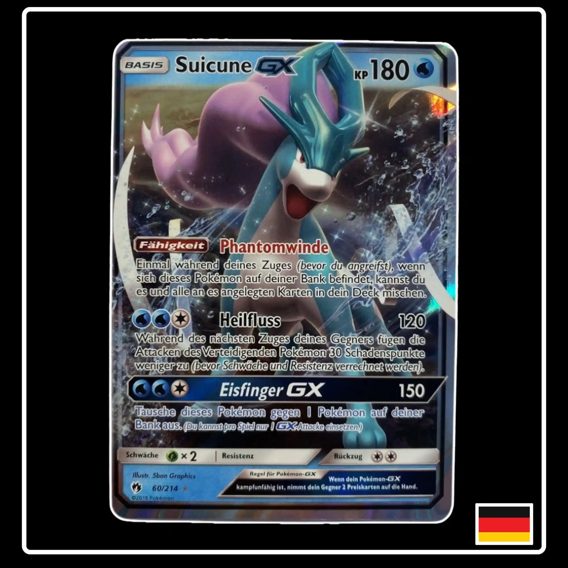 Suicune GX 60/214 Pokemon Echo des Donners