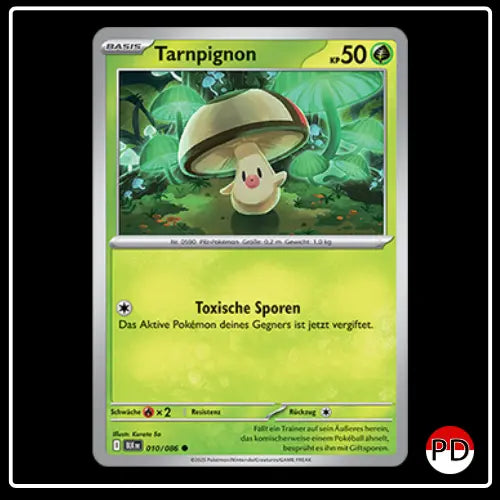 Tarnpignon 010/086 Pokemon Schwarze Blitze